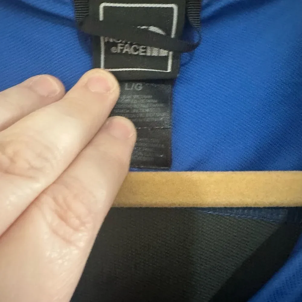 The North Face Men's Blue and Gray Windbreaker